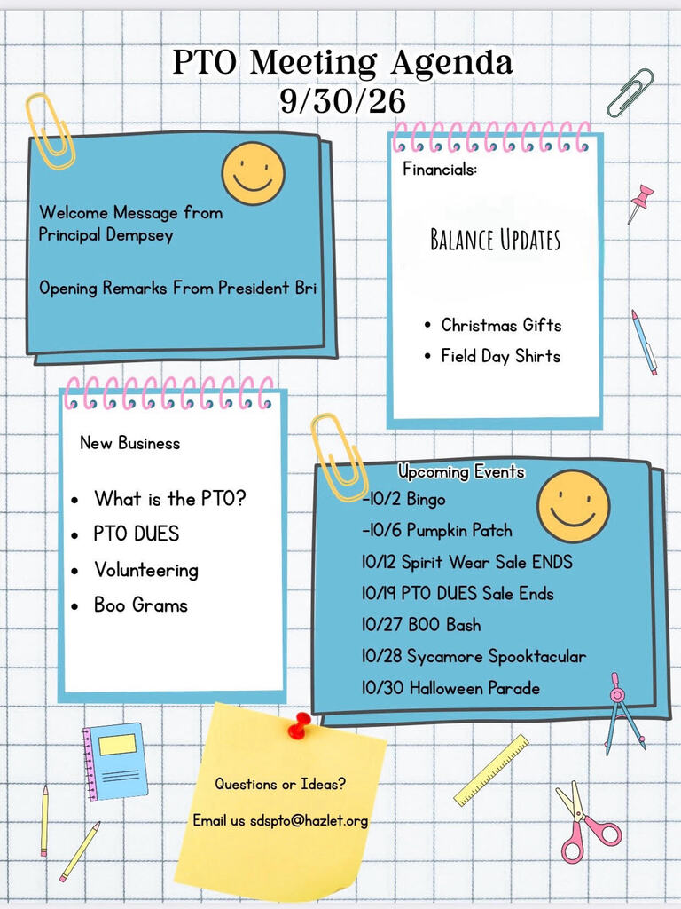 September Agenda