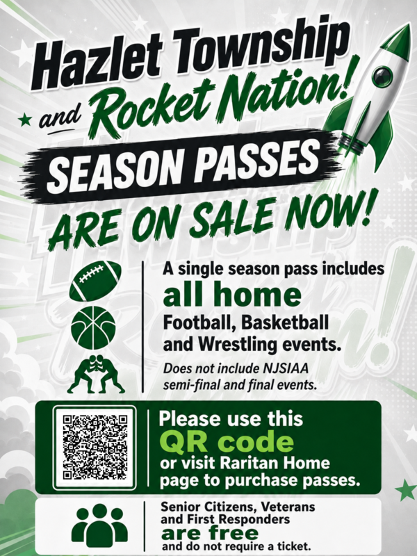 Rocket Nation Flyer with grey background and green font and a rocket blasting off on the right top of the image.