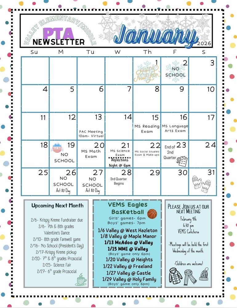 January Calendar