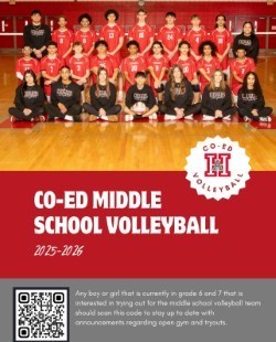 volleyball flyers with information for their teams