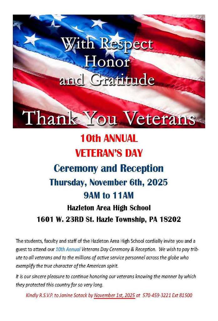 Veterans Day Ceremony Flyer 