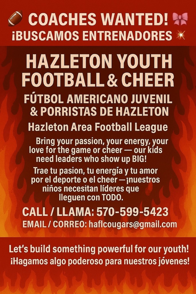 football and cheer caching flyer 