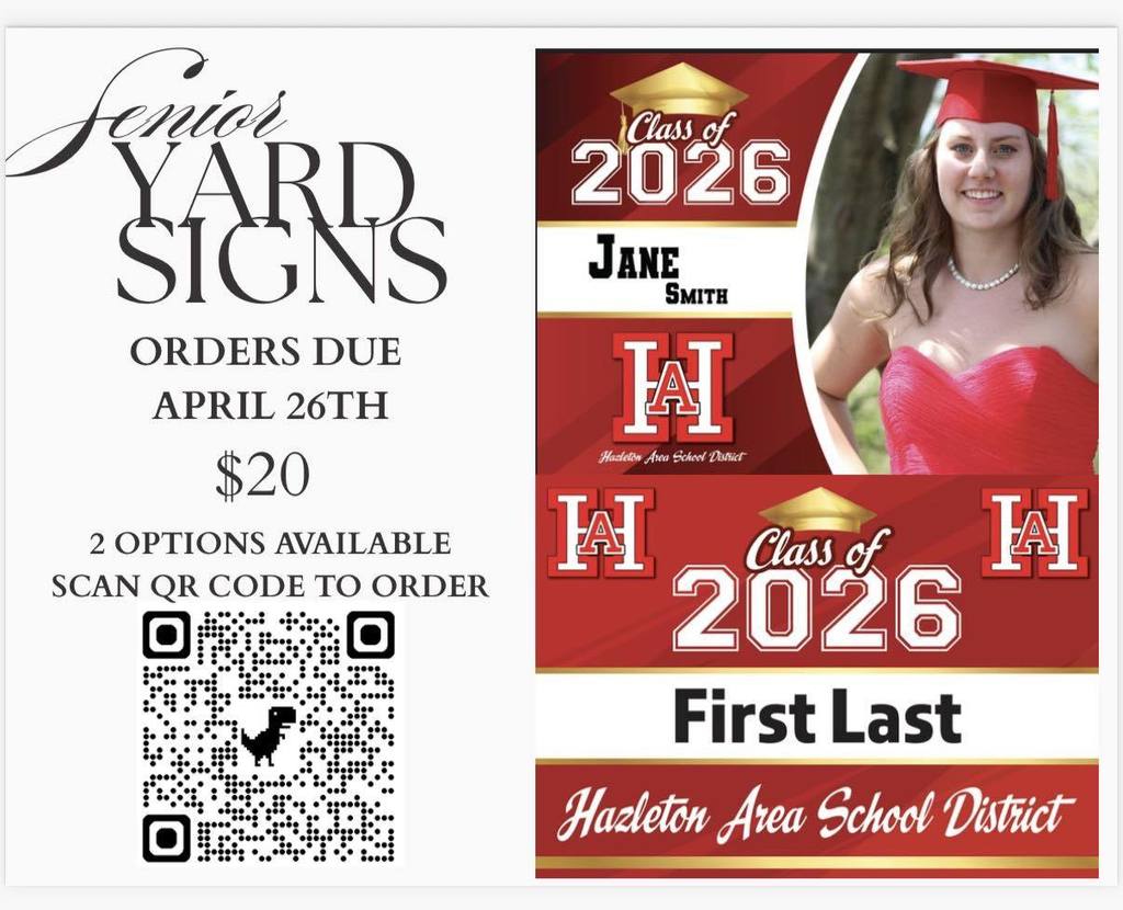 senior yaard sign flyer with demo sign 