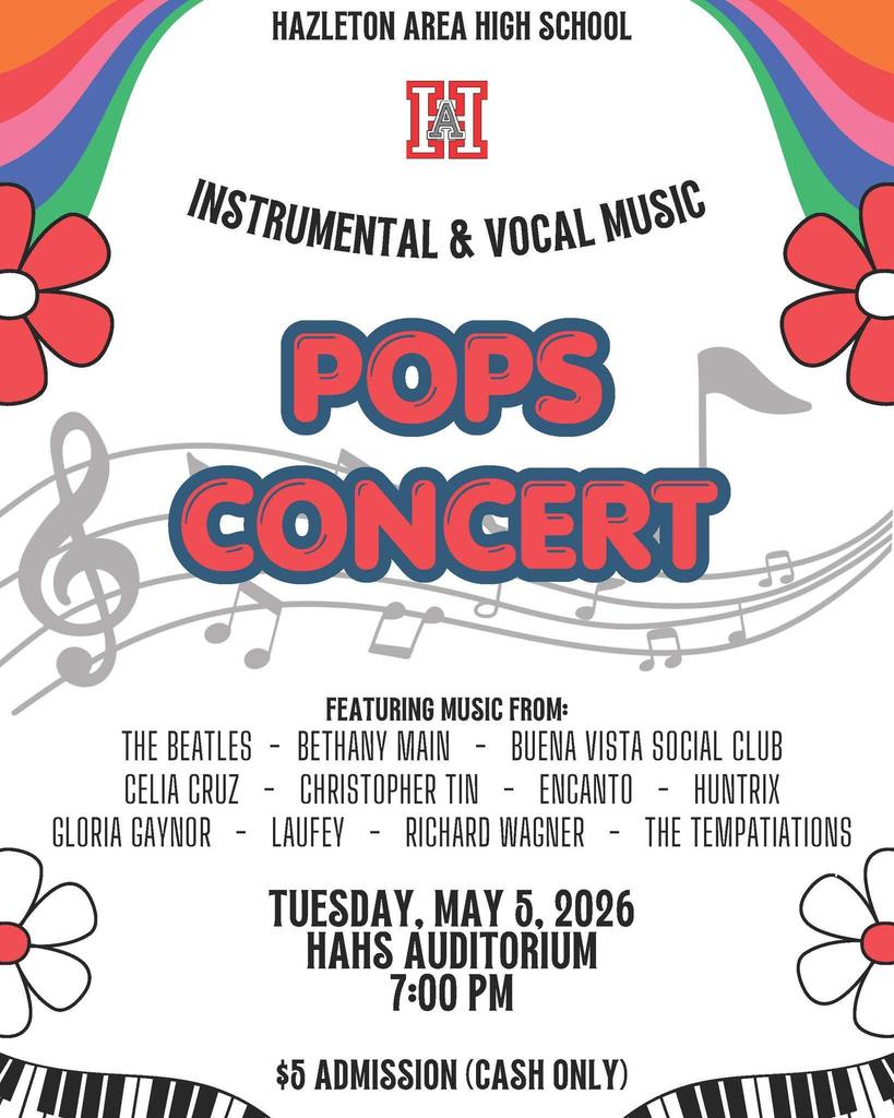 HAHS pops concert flyer