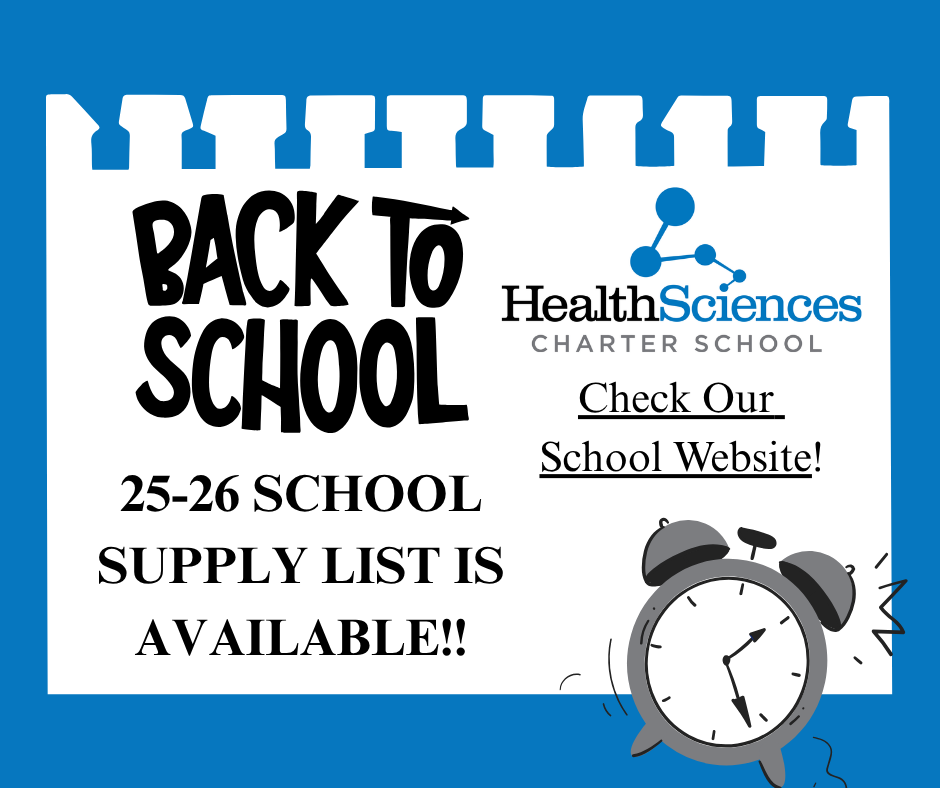 School Supply List  Available on our website