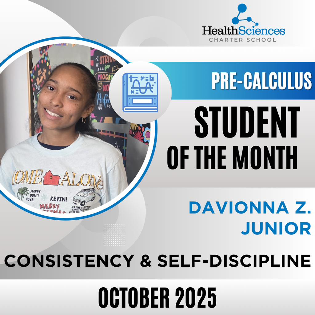 Davionna Pre-Calculus Student of the Month