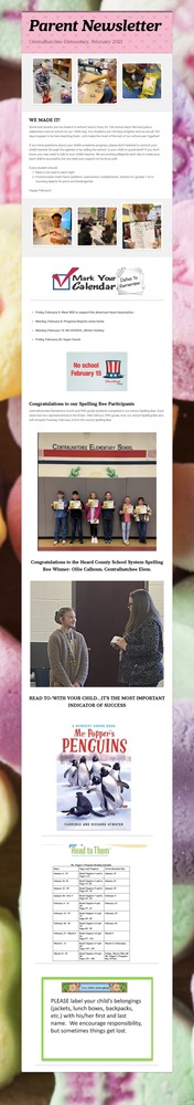 February Parent Newsletter