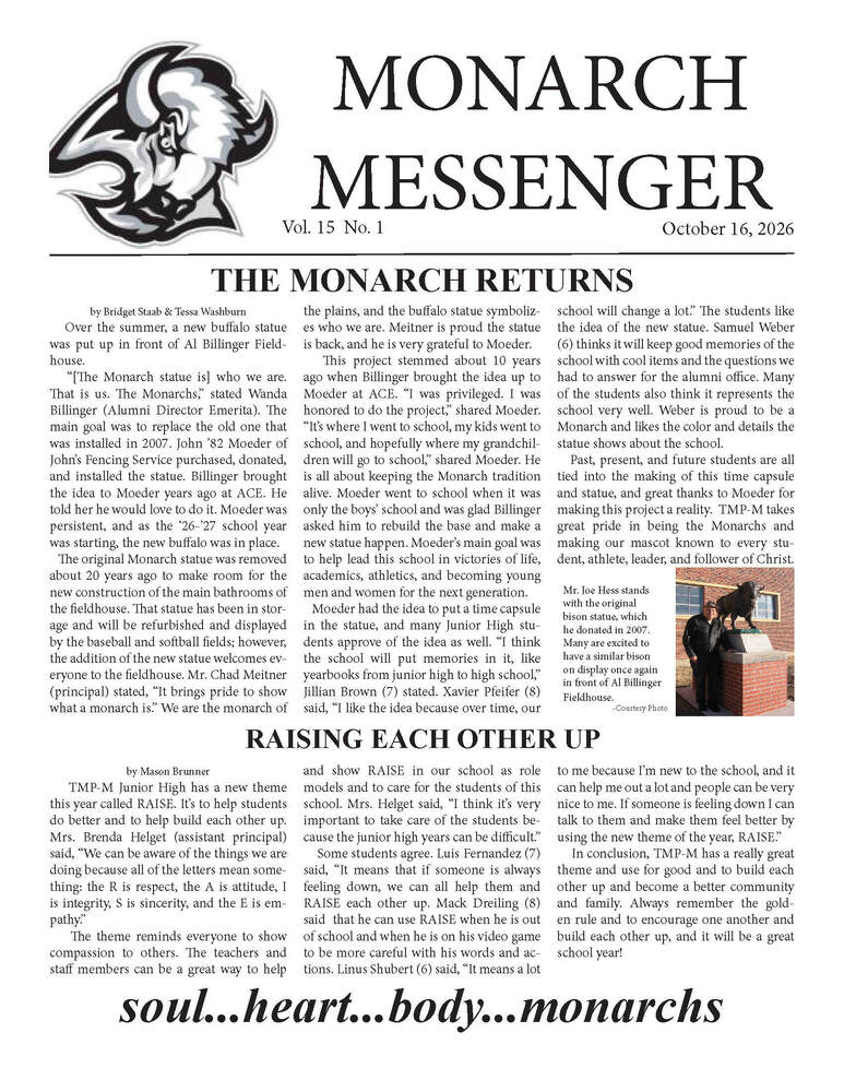 Monarch Messenger Oct 2026
