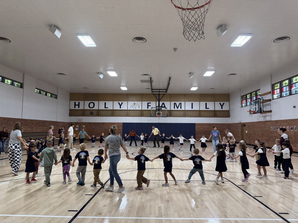 Holy Family Elementary Catholic School Oktoberfest Dancing Gym