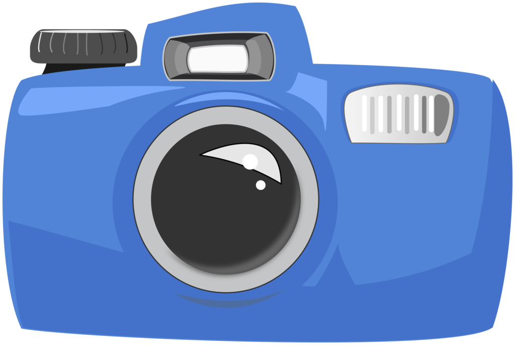 Image of blue camera
