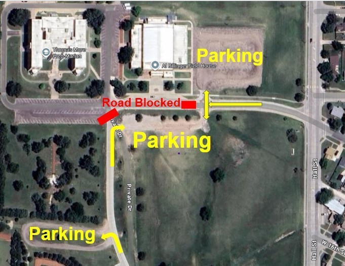 TMP-M campus map for parking for B2S Bash