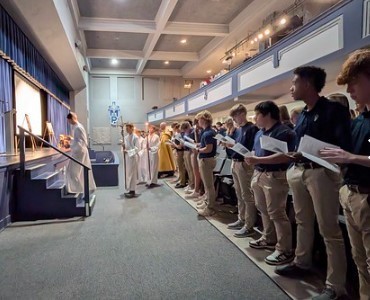 Enthronement entrance at TMP-M's Dreiling Theater on Sep. 8, 2025