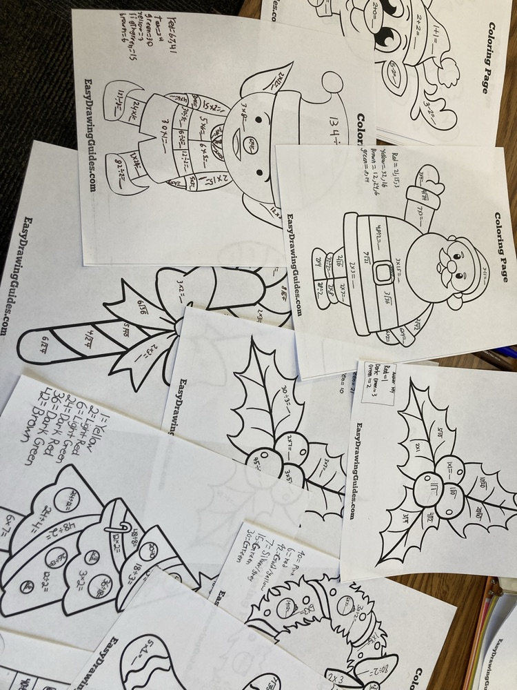 color-by-number math