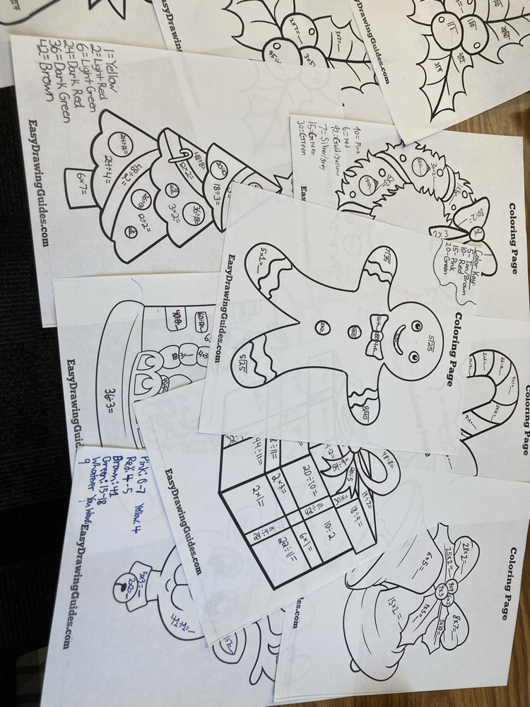 color-by-number math