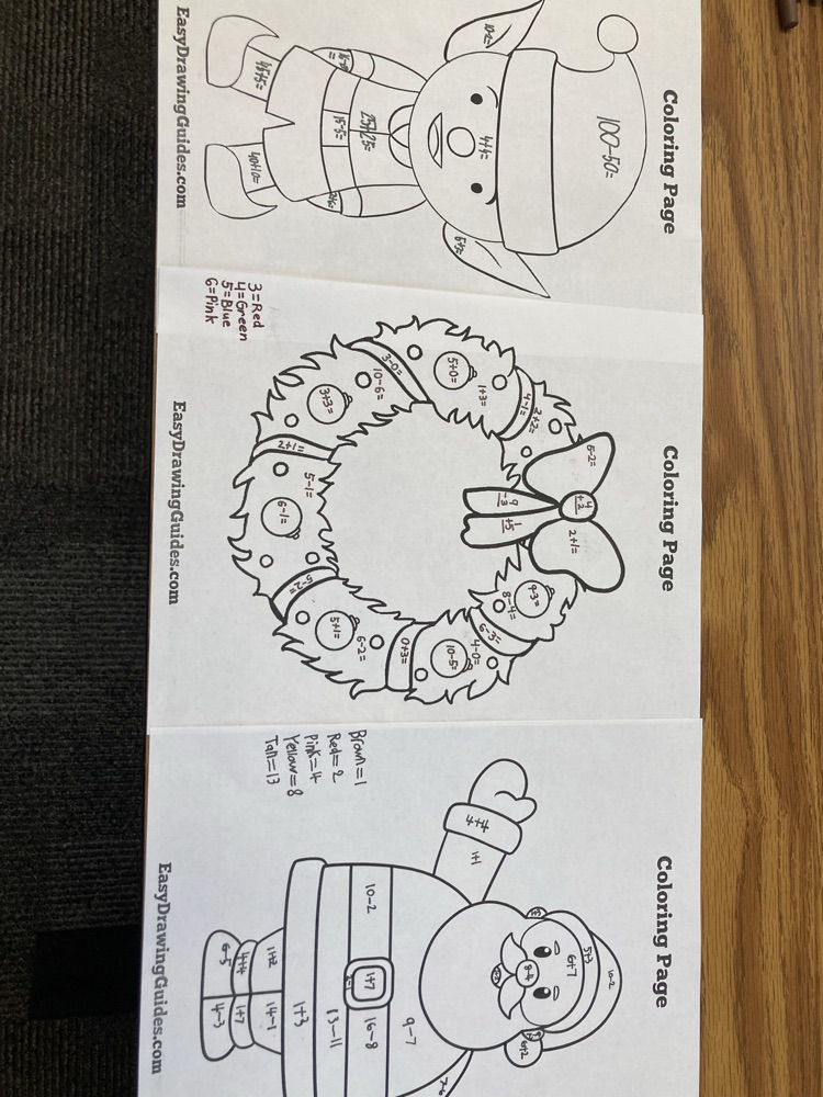 color-by-number math