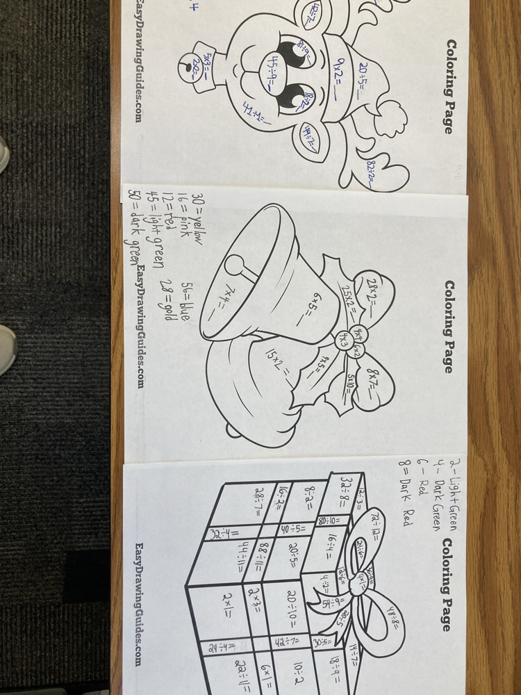 color-by-number math