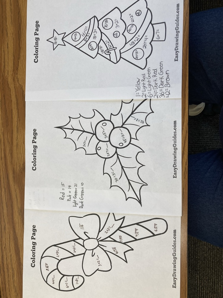 color-by-number math