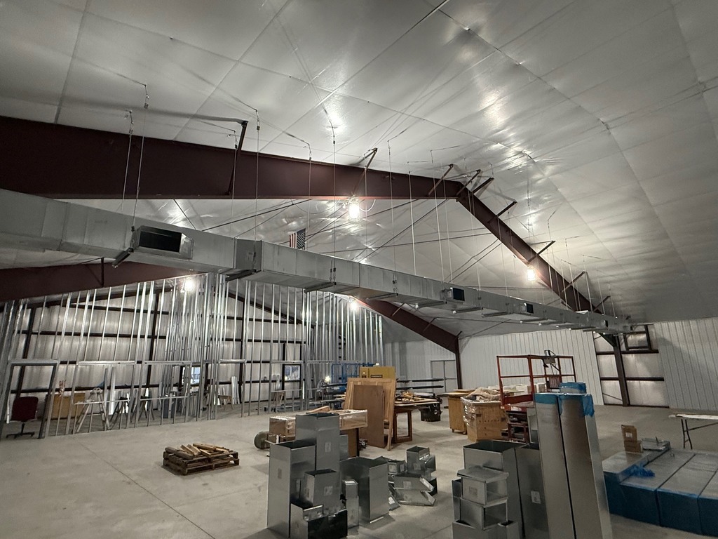 Interior of the CTC under construction.