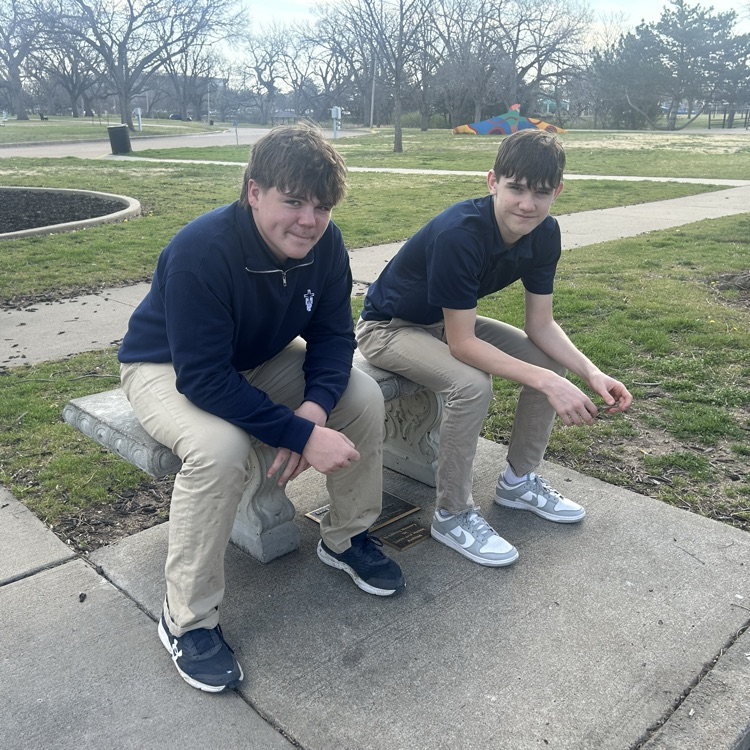 Students enjoyed time at the park. 