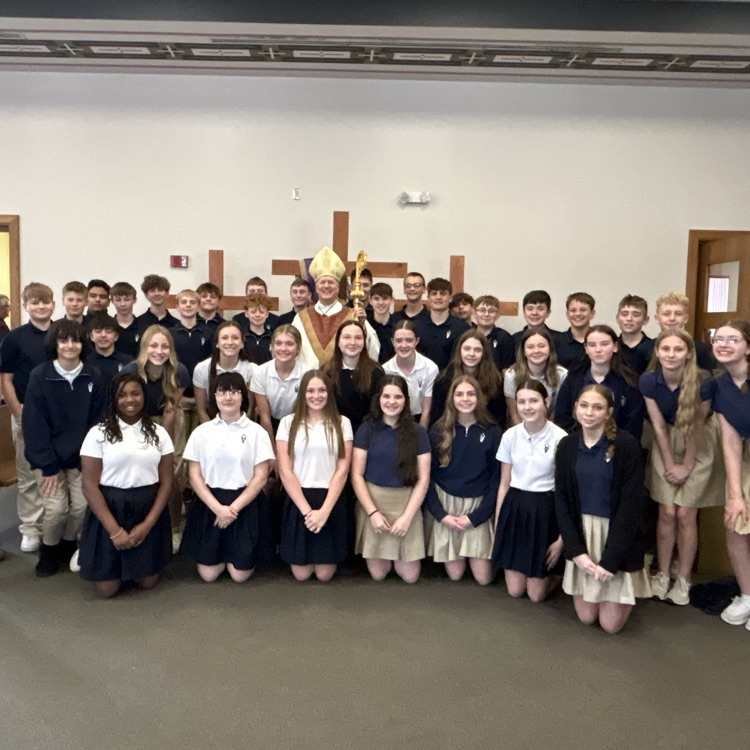 Our large group had the opportunity to visit with the Bishop. 