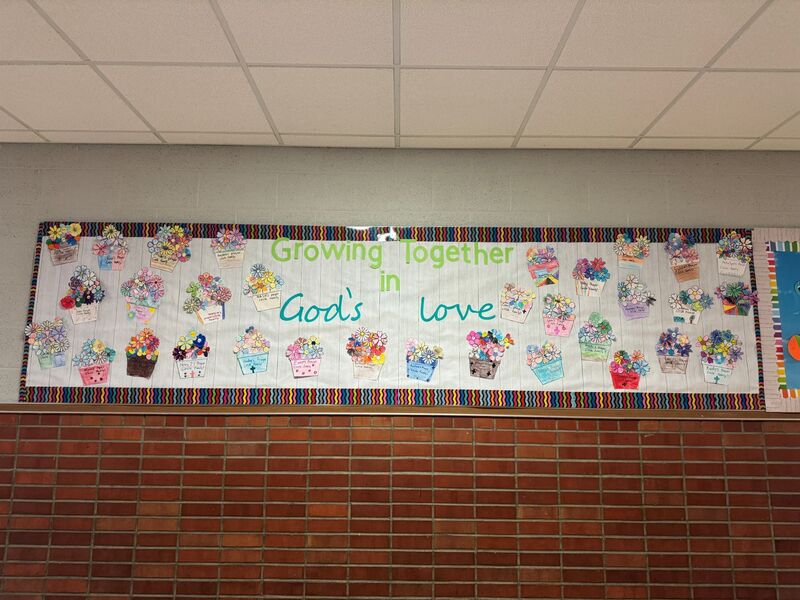 Holy Family Elementary Catholic School Prayer Circles Group Craft