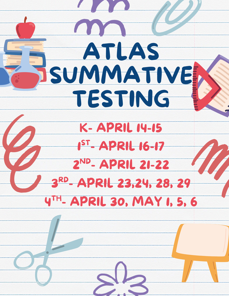 ATLAS Summative Testing dates