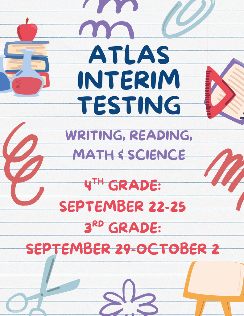 3-4 ATLAS Interim Testing Reminder