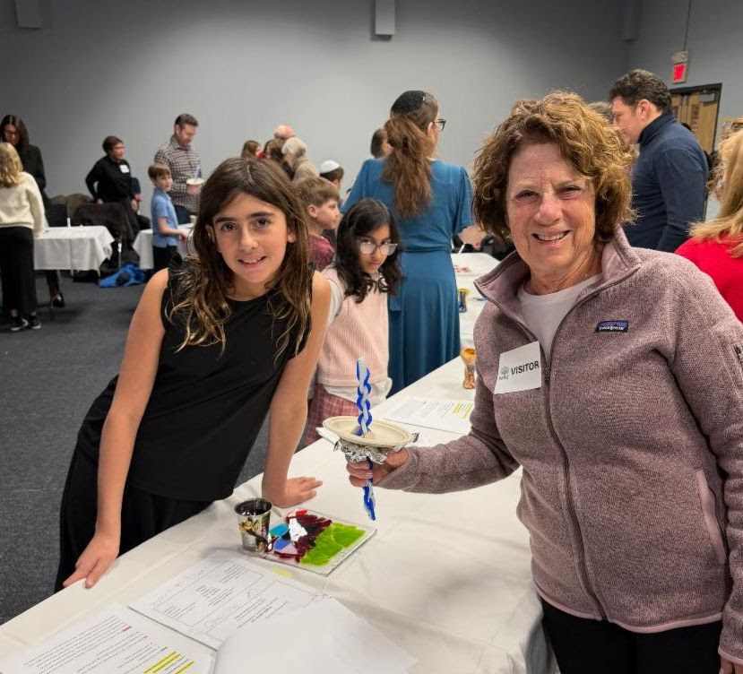 Jordyn G. and guest at Havdalah Ceremony
