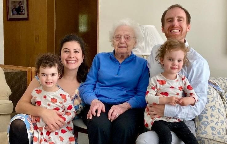 Anne Shom with family