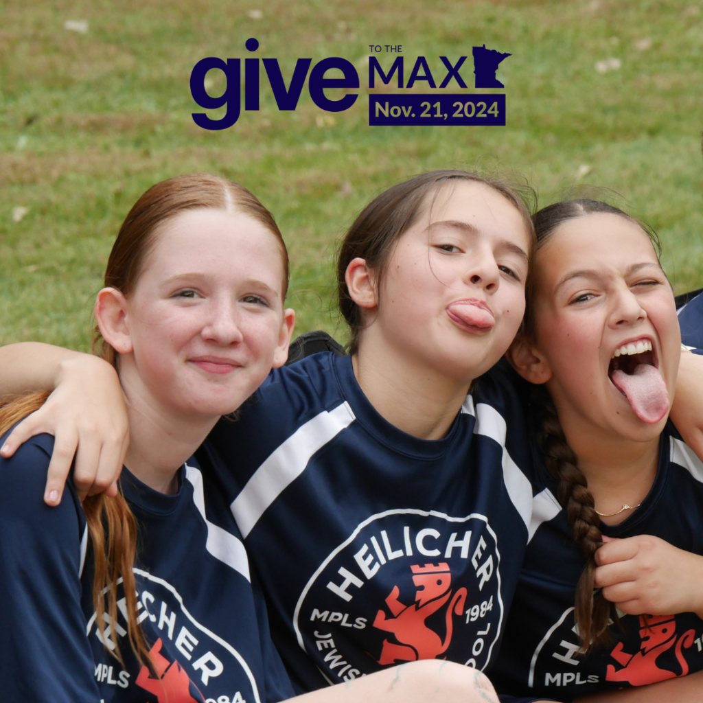 Give to the Max MN Nov. 21, 2024 — three girls in soccer uniforms smile and stick out tongues in fun