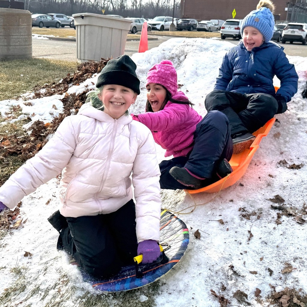 students sled