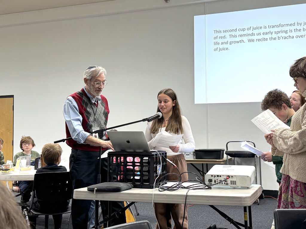 seventh grader leads seder
