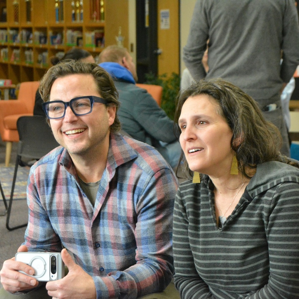parents watch presentations