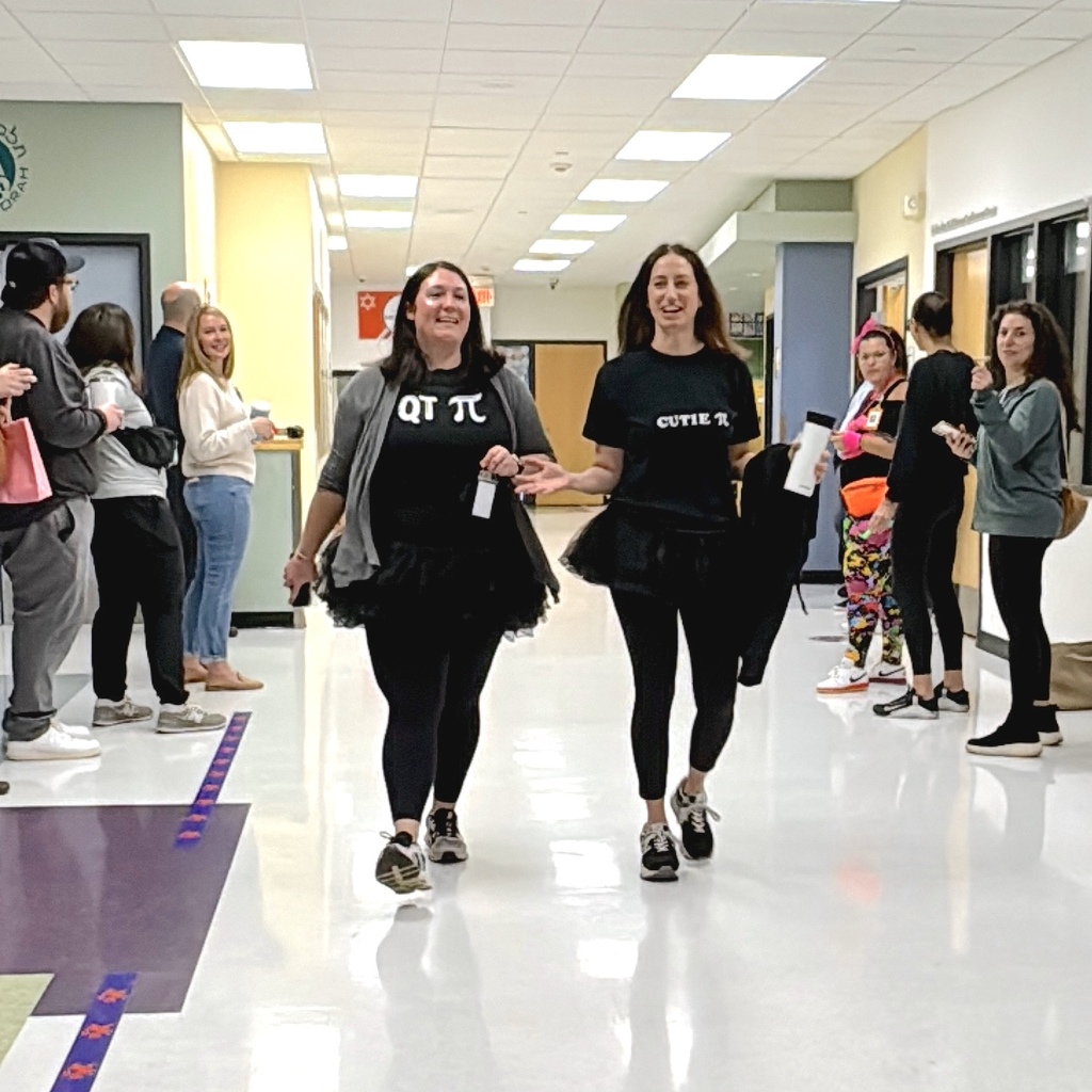 math teachers wear pi day shirts