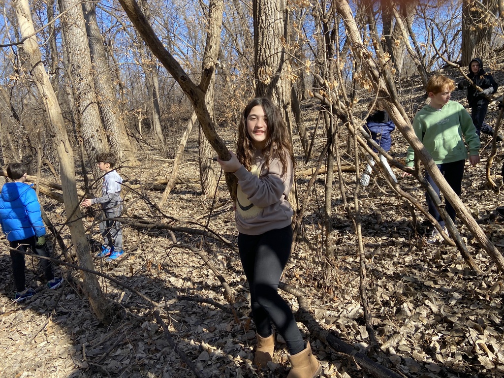 student carries branch