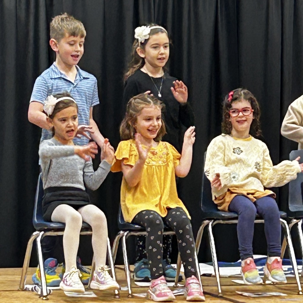 Kindergartners  dance