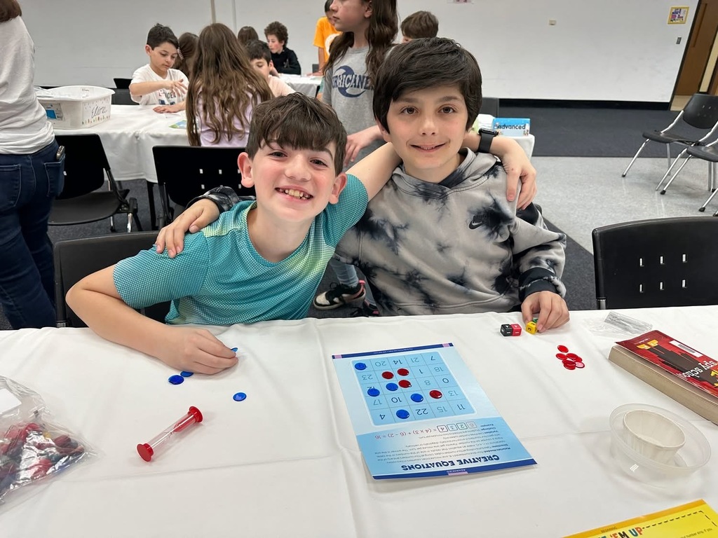 students play math game