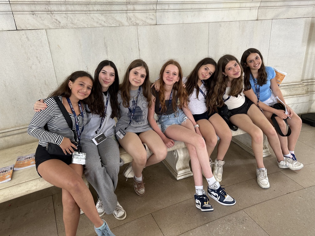 seventh graders sitting