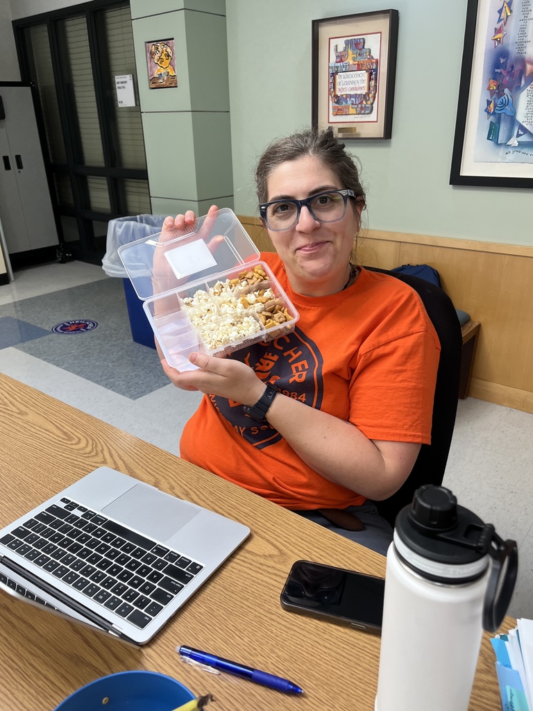 Annie with snackle box