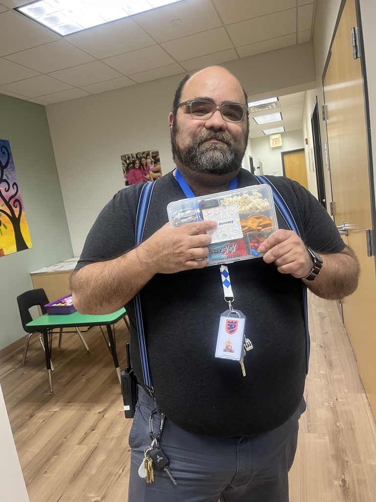 Mr. Jeremy with snackle box