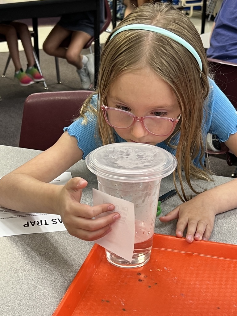 student observes water cycle