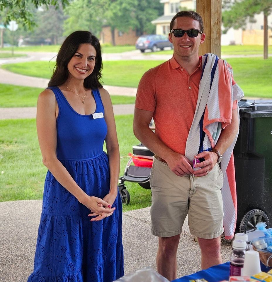 admissions director and parent