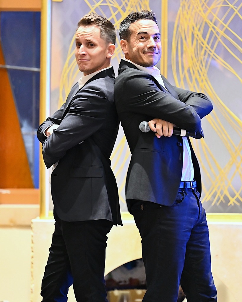 singers Omer Shaish and Marc Devigne