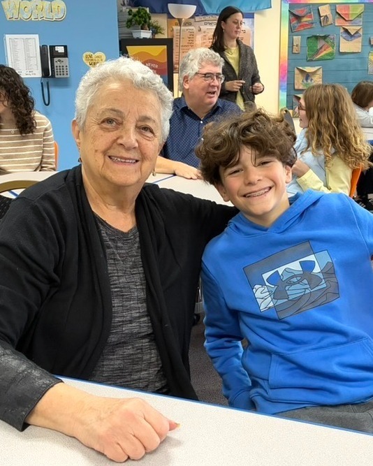 student with special guest