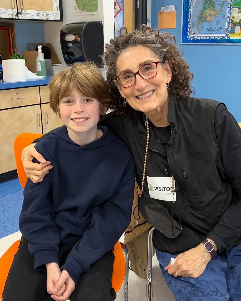 student with special guest