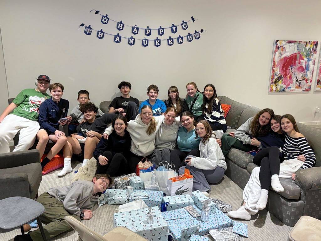 class of 2025 at Chanukah party