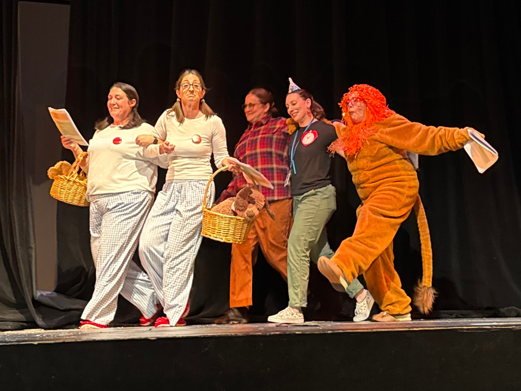 faculty perform Purim spiel