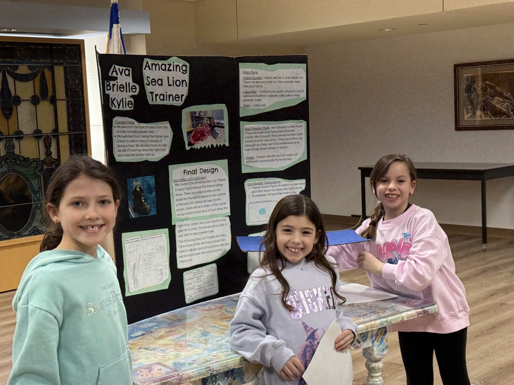 students present sea lion enrichment design