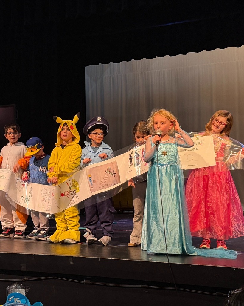 students act in Purim shpiel