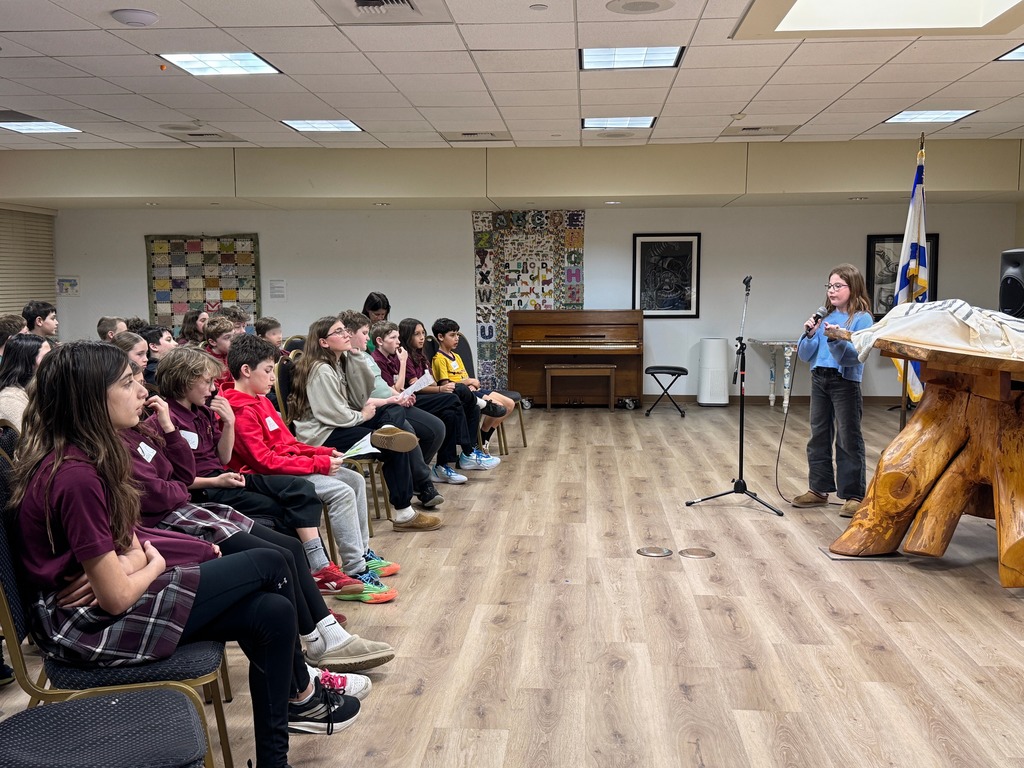Smith students speaks to Smith and Good Shepherd peers